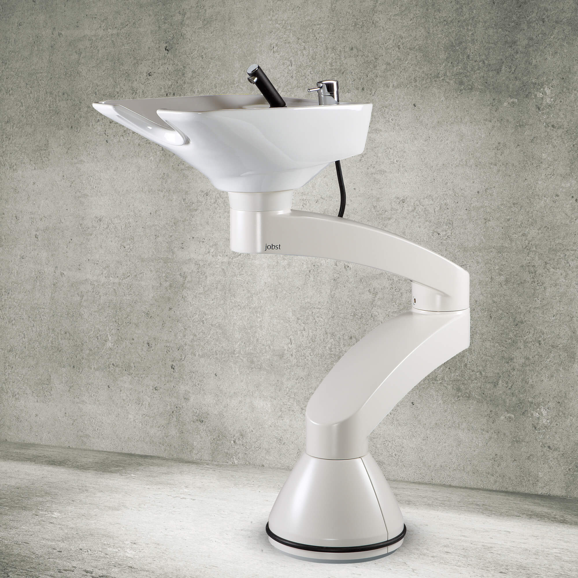Contura swing PLUS - White freestanding basin - White bowl
